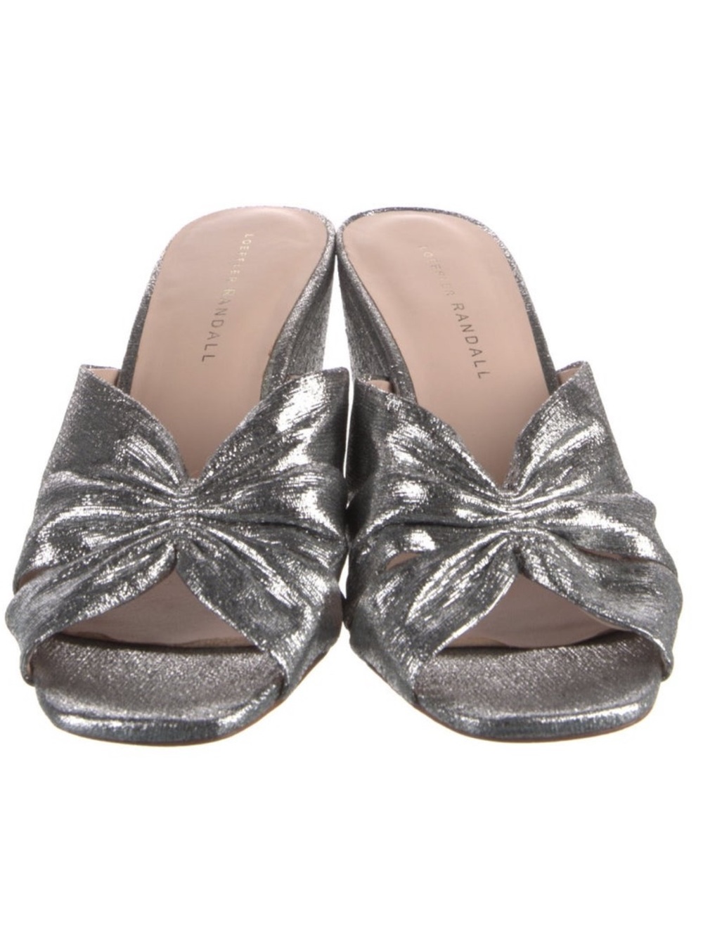 Loeffler Randall Sonya Cinched Wedge in Silver - Picture 2 of 4